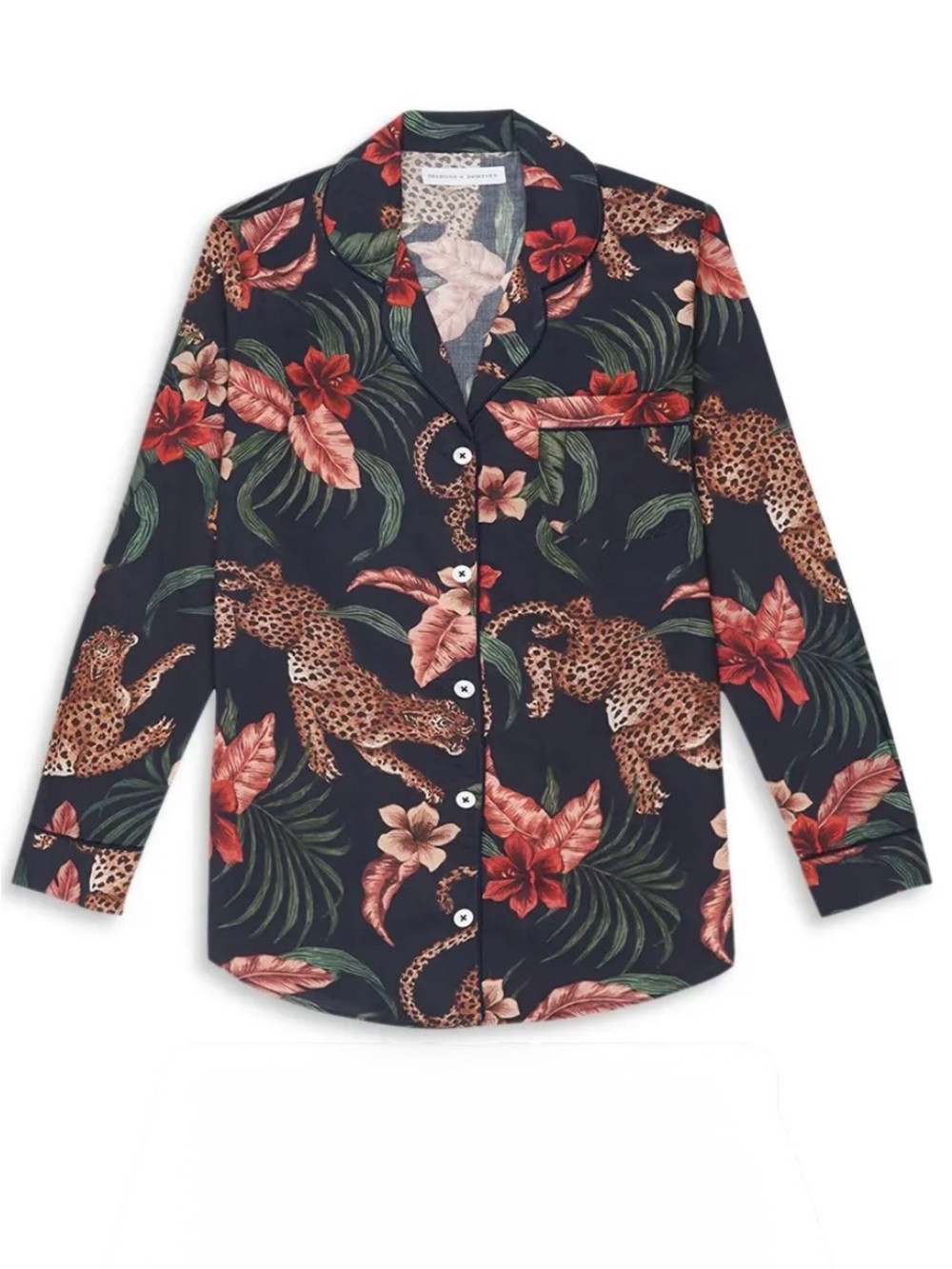 Desmond & Dempsey Soleia Print Long Sleeve
